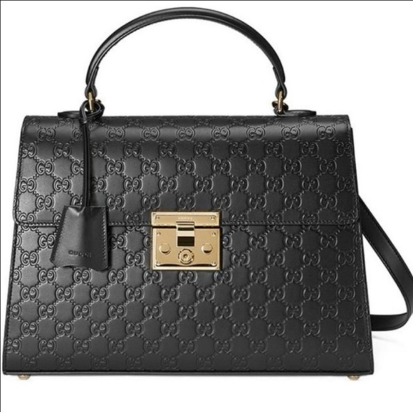 Gucci Handbags - Gucci Guccissima Padlock Top Handle Bag ~ NWT